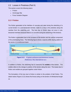 2.2 Losses in Prestress (Part II)