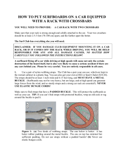 Car Rack Instructions