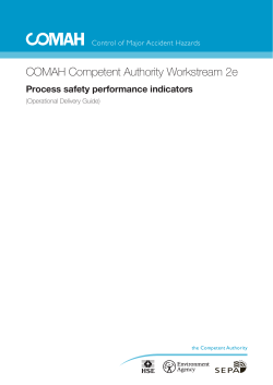 COMAH Competent Authority Workstream 2e