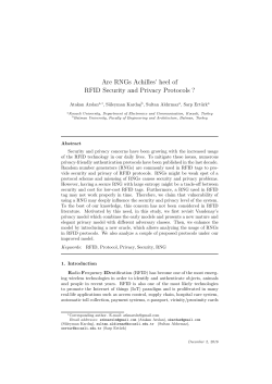 Are RNGs Achilles` heel of RFID Security and Privacy Protocols ?