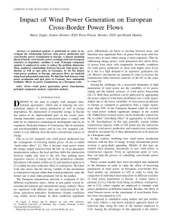 Impact of Wind Power Generation on European