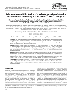 Delamanid susceptibility testing of