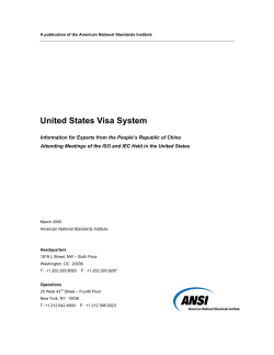 United States Visa System