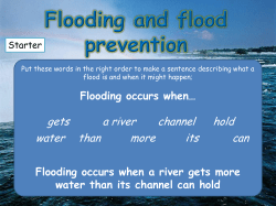 Flooding Causes - Westfield School