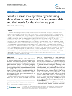 Scientists` sense making when hypothesizing about