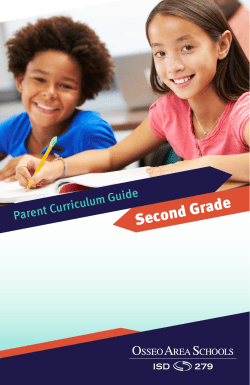 Second Grade Curriculum Guide