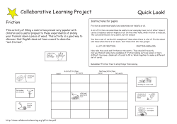 Friction - Collaborative Learning Project