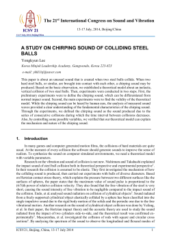 a study on chirping sound of colliding steel balls