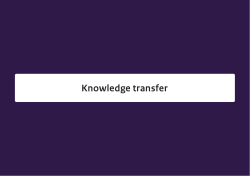 Knowledge transfer