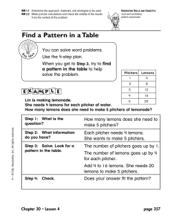 Find a Pattern in a Table