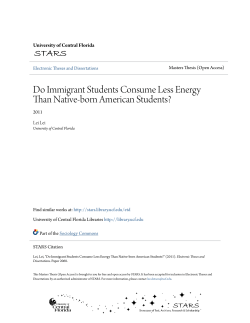 Do Immigrant Students Consume Less Energy Than Native