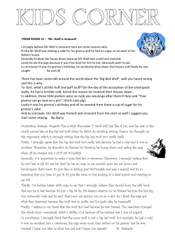 There has been some talk around the world about the `Big Bad Wolf