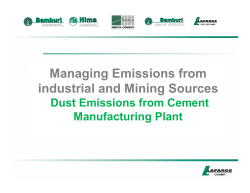 Managing Emissions from industrial and Mining Sources