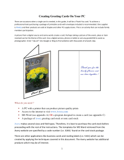 Creating Greeting Cards On Your PC Word97-2010