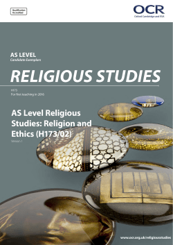Religion and Ethics (H173/02)