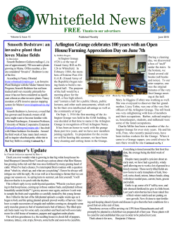 June 2015 - Town of Whitefield