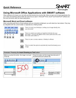 Quick Reference Using Microsoft Office Applications with SMART