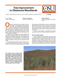 Tree Improvement in Oklahoma Woodlands