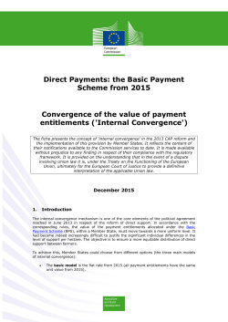 Internal Convergence - European Commission