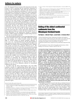 Dating of the oldest continental sediments from the Himalayan