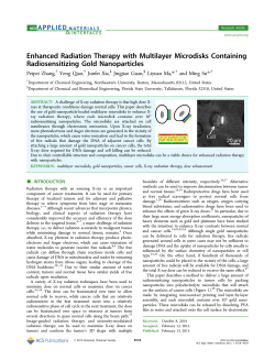 Enhanced Radiation Therapy with Multilayer Microdisks Containing