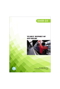 2009 &ndash; 2010 - IIIT