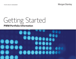 PWM Portfolio Information