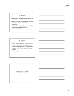 QuesGons QuesGons EukaryoGc NutriGon