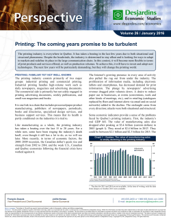 Printing: the coming years promise to be turbulent