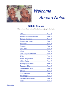 New Welcome Aboard Notes