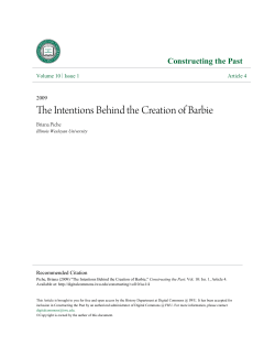 The Intentions Behind the Creation of Barbie