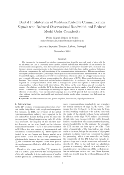 Digital Predistortion of Wideband Satellite