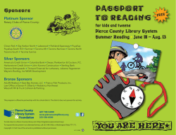 passport to reading - Pierce County Library