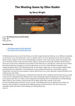 The Westing Game by Ellen Raskin