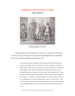 Shakespeare and the Drama of Capital