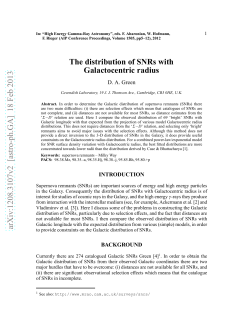 The distribution of SNRs with Galactocentric radius