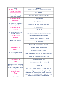 7 – 10 months before August - November 6 months