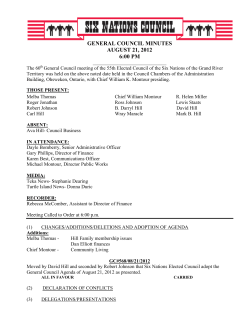 August 21, 2012 - Six Nations Of The Grand River