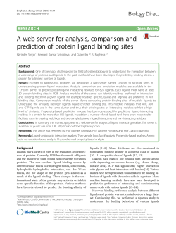 A web server for analysis, comparison and prediction of protein