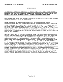ordinance 31 - Monarch Fire Protection District