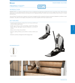 PROPRIO FOOT Catalog page