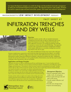 infiltration trenches and dry wells - Metropolitan Area Planning Council