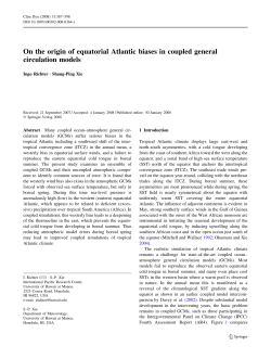 On the origin of equatorial Atlantic biases in coupled general