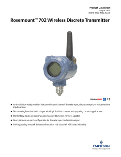 Rosemount&trade; 702 Wireless Discrete Transmitter