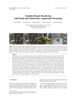 Scalable Remote Rendering with Depth and Motion