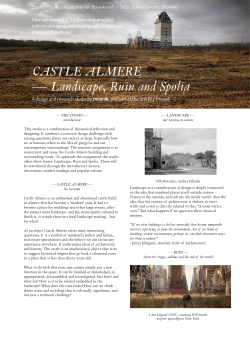 CASTLE ALMERE — Landscape, Ruin and Spolia