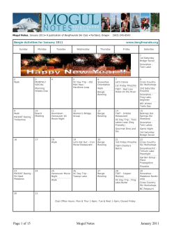 Page 1 of 15 Mogul Notes January 2011