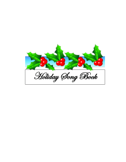 Holiday song book