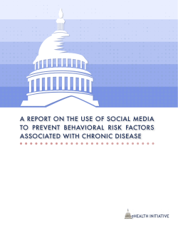 a report on the use of social media to prevent behavioral risk factors