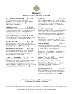 Brunch - connolly`s public house